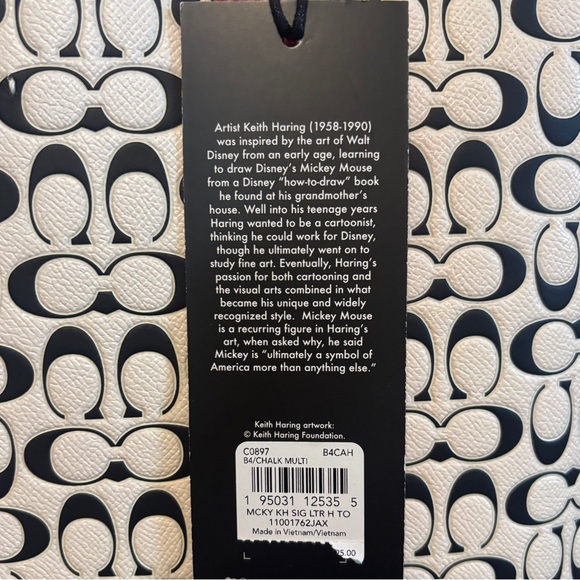 NWT Coach x Keith Haring Collab Shoulder Tote - Picture 3 of 6